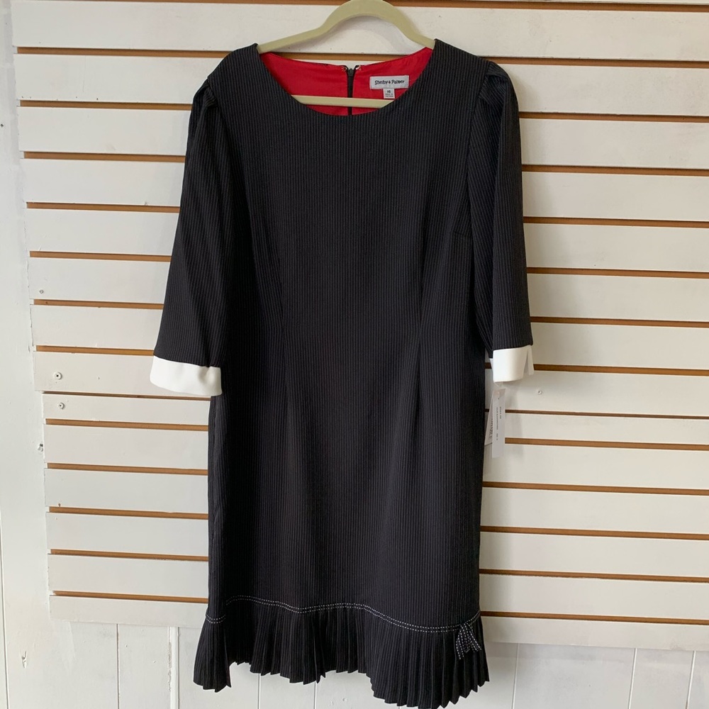 Shelby Palmer dress pinstripes